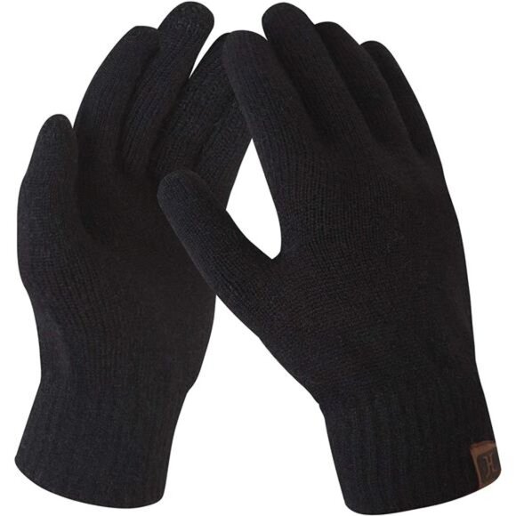 FZ FANTASTIC ZONE Women's Winter Touchscreen Wool‎ Magic Gloves Warm Knit Fleece - Picture 1 of 7